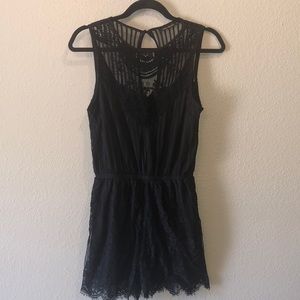 Black Lace Romper